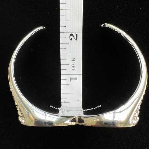 Zadig & Voltaire - Crystal Heart - Idol Strass Cuff Bracelet NWT Gorgeous! - Picture 12 of 14